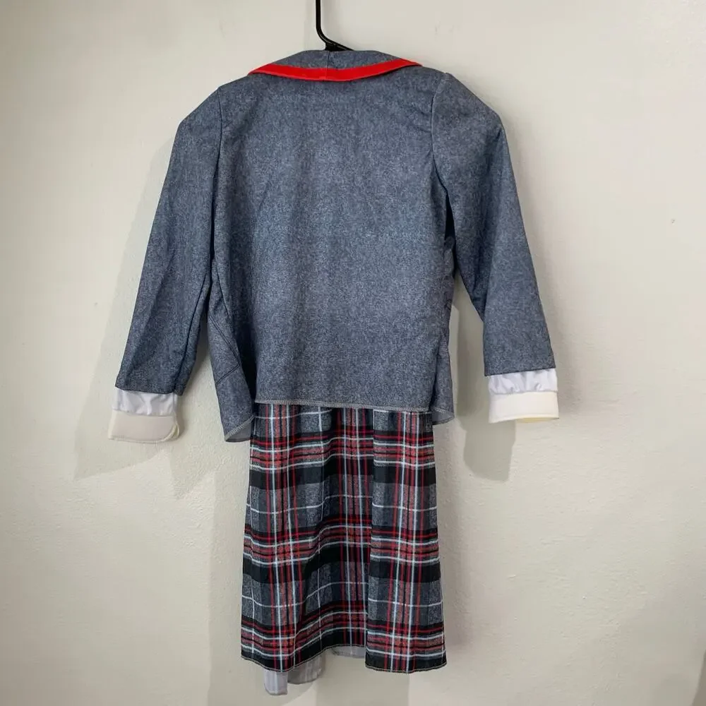 NWOT Beetlejuice Costume Kids sz 6-8 Medium Astrid School Uniform Halloween
